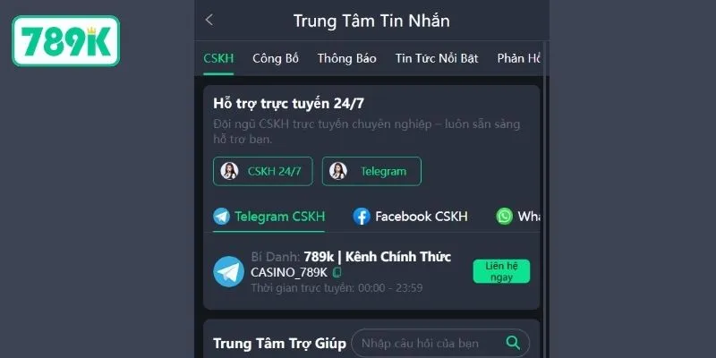 789K cam kết mang đến cho hội viên sân chơi minh bạch, an toàn, hỗ trợ tận tâm