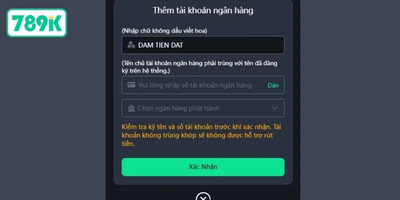Rút Tiền 789K - Hướng Dẫn Từ A-Z Nhanh Chóng, An Toàn 4 Cách liên kết tài khoản ngân hàng để nhận tiền từ 789K