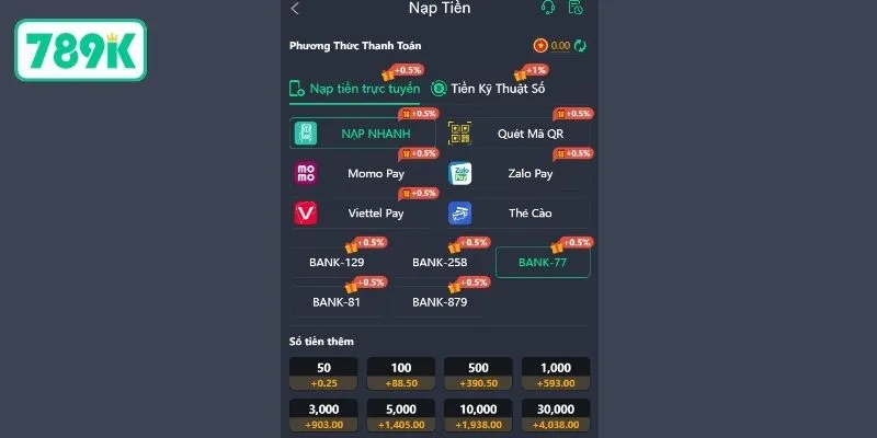 Khi gặp vấn đề về nạp - rút tiền tại nhà cái, người chơi đừng ngần ngại liên hệ tới 789K