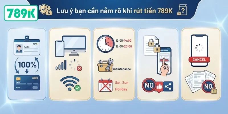 Rút Tiền 789K - Hướng Dẫn Từ A-Z Nhanh Chóng, An Toàn 6 Những điều cần biết trước khi rút tiền từ 789K