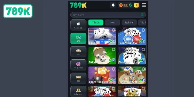Thế mạnh của game bài đổi thưởng tại 789K