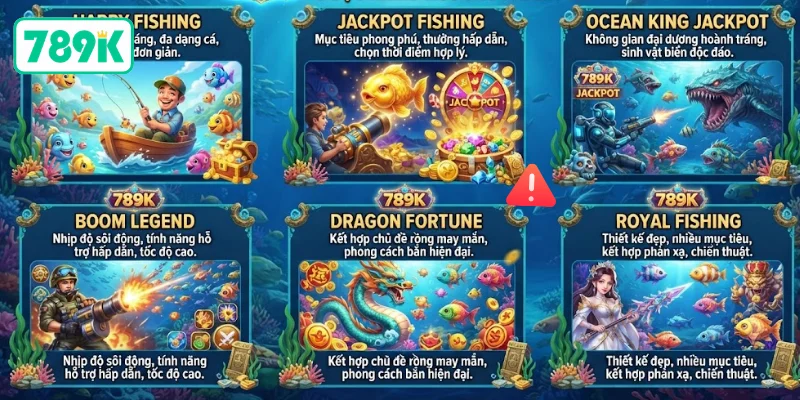 Top game bắn cá 789K đang được nhiều ngư thủ khám phá
